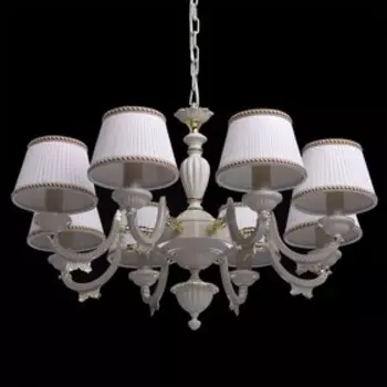 Люстра "Ариадна" 8x60Вт E14 золото, слоновая кость