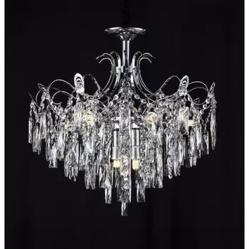 Люстра "Арина" 8х60Вт Е14 хром 58х58х53см SVK