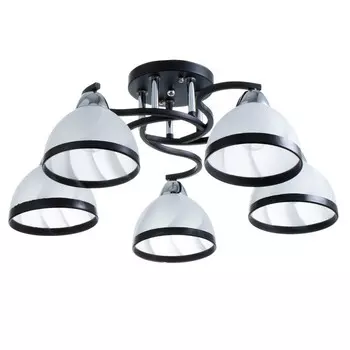 Светильник потолочный BayerLux «Ариса», 5Е27, 40 Вт, чёрный, 565622 см