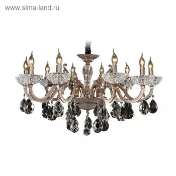 Люстра ARTIFICI 10x60Вт E14 медь 96x190см