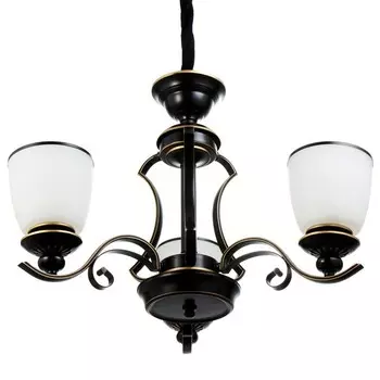 Люстра потолочная BayerLux «Аруна», 340 Вт, Е27, черный, 626246 см