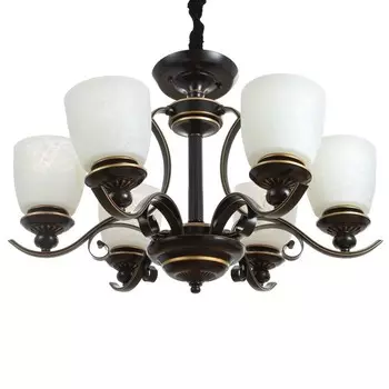 Люстра потолочная BayerLux «Аруна», 640 Вт, Е27, черный, 676746 см