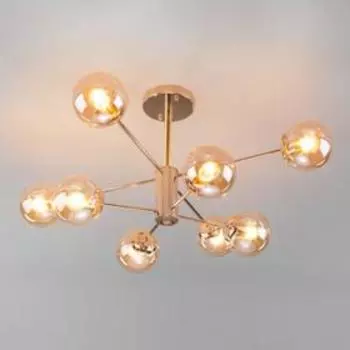 Люстра Ascot, 8x60Вт E27, цвет золото