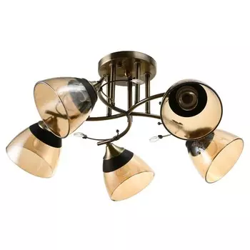 Светильник потолочный BayerLux «Аста», 5хЕ27, 40 Вт, бронза, 656526 см