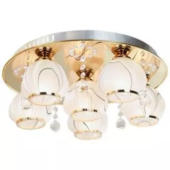 Люстра "Астер", 6х40Вт Е14, цвет золото