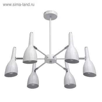 Люстра "Астор", 6x40Вт E14, цвет белый, хром
