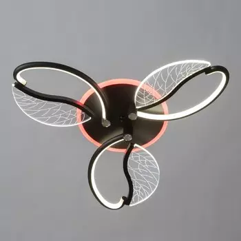 Люстра потолочная BayerLux «Астрид», 3хLED, 66 Вт, 3000-6000К, RGB, черный, 60608 см