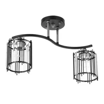 Люстра потолочная BayerLux «Астрила», 2хЕ27, 40 Вт, черный, 45.512.528.5 см