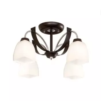 Люстра «Астро», 4x75Вт E27, хром, венге 51x38x18 см