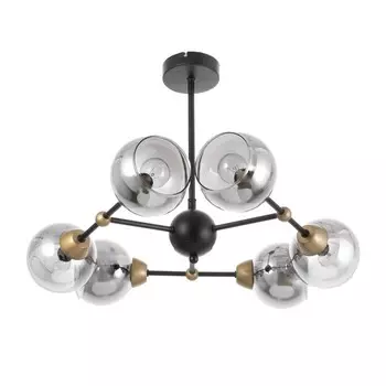 Люстра «Атом», 660 Вт Е27, черный