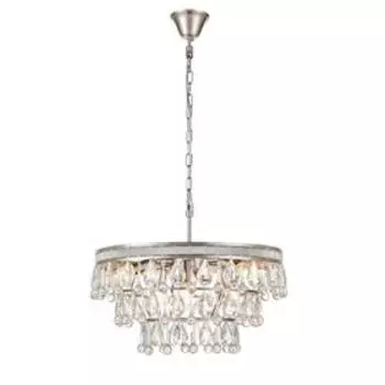 Люстра Augostina, 6x40Вт E14, цвет никель