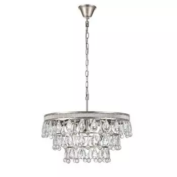 Люстра Augostina, 6x40Вт E14, цвет никель