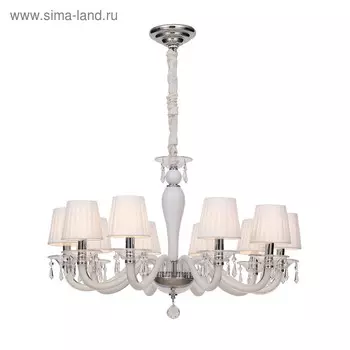 Люстра Aulus 10x40Вт E14 хром 77x77x50см