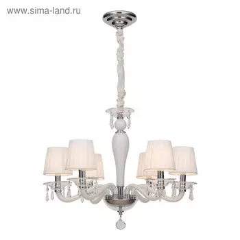 Люстра Aulus 6x40Вт E14, хром 62x62x50 см