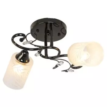 Люстра "Аурика" 2x60Вт E27 антрацит 40х37х22см.