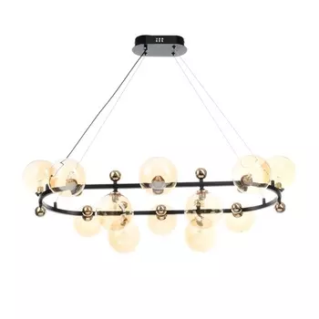 Люстра потолочная BayerLux «Авери», 12хG9, черно-золотой, 905828 см