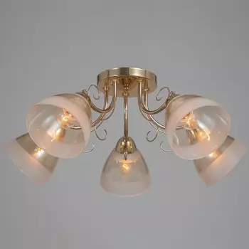 Люстра "Августин" 5х40Вт Е27 золото 60х60х23см Ritter