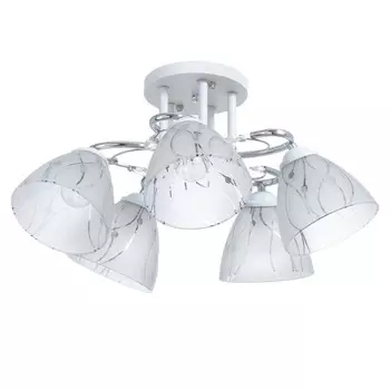 Люстра «Авиталь» 5хЕ27 40 Вт бело-хромовый 585827 см BayerLux