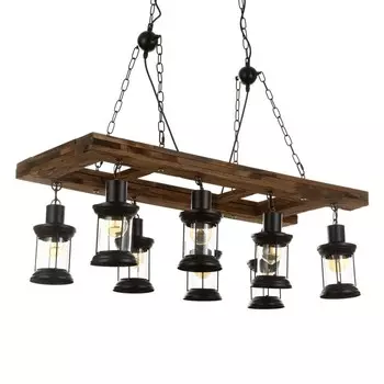 Люстра "Аксель" 8хЕ27 40Вт черный 100х100 см