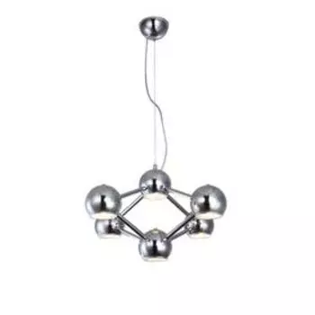 Люстра Azore, 6x40Вт E14, цвет хром, серебро