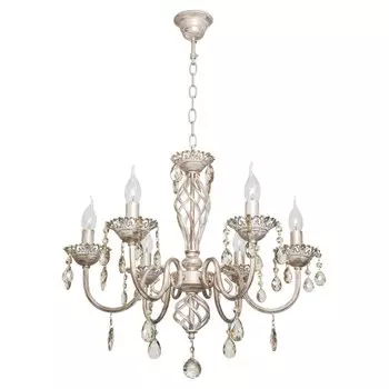 Люстра B11195/6FGD+WT, E14 6x40Вт, цвет античный белый