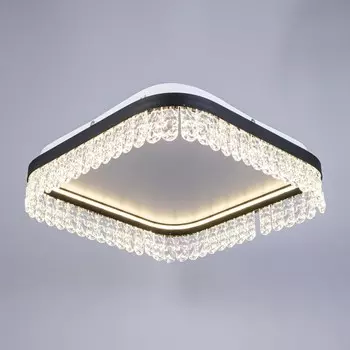 Люстра BayerLux «Бахрома», LED, 63 Вт, 3000-6000К, черный/белый, 505012 см