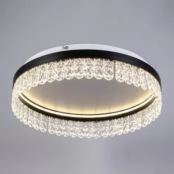 Люстра BayerLux «Бахрома», LED, 63 Вт, 3000-6000К, черное золото, 505012 см