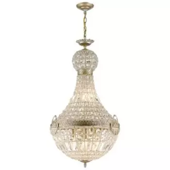 Люстра BARBARA 10x40Вт E14 серебро 45x45x90,2см