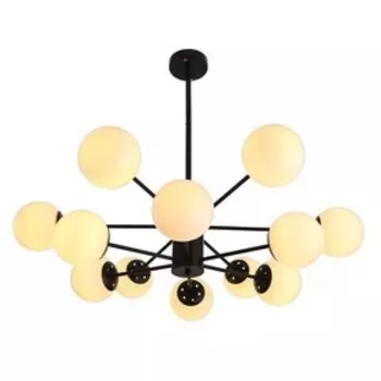 Люстра "Баренса" 12х40Вт E27 черный 86х86х75 см BayerLux