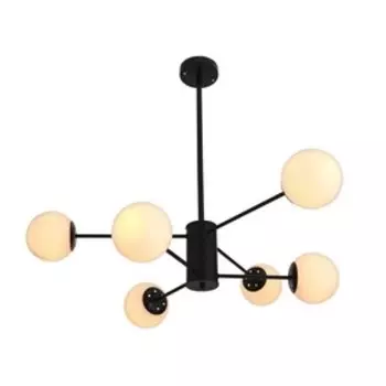 Люстра "Баренса" 6х40Вт E27 черный 86х86х70 см BayerLux