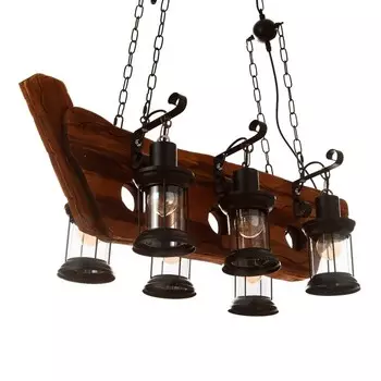 Люстра "Баркас" 6хЕ27 40Вт черный 90х100 см