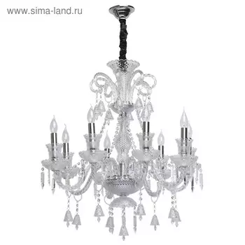 Люстра «Барселона» 8x40Вт Е14 хром