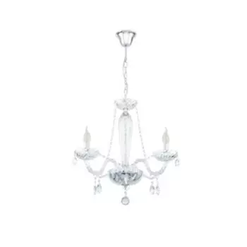 Люстра BASILANO 3x40Вт Е14 хром 54x54x59см