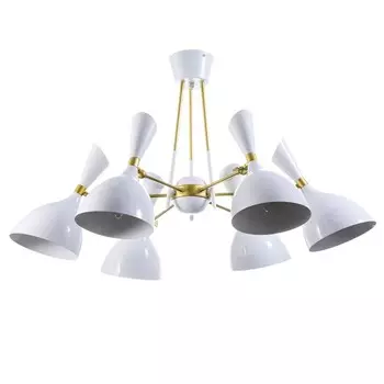 Люстра BayerLux «Бастони», 6хЕ14, 40 Вт, бело-золотой, 707054 см