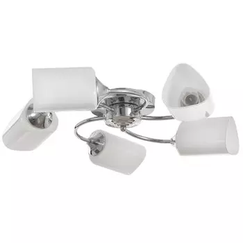 Люстра "Батист" 5х60Вт Е27 хром 55х55х15см Ritter