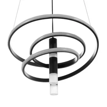 Люстра BayerLux "Артес" LED 100Вт 3000-6000К черный 45х48х23 см