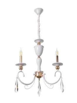 Люстра BayerLux «Винтаж», 340, Е14, белый, 626259(+50) см