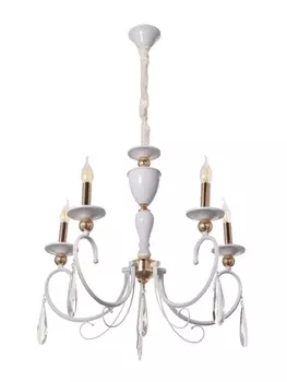 Люстра BayerLux «Винтаж», 540, Е14, белый, 626259(+50) см