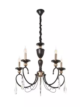 Люстра BayerLux «Винтаж», 540, Е14, чёрный, 626259(+50) см