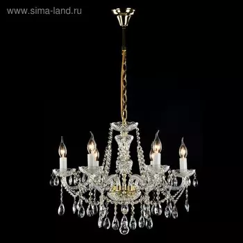 Люстра Beatrix 6x60Вт E14, золото 62x62x87,6 см