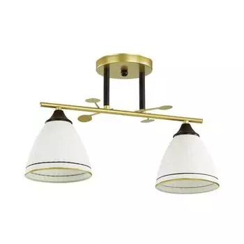 Люстра BECKY, 2x60Вт E27, цвет золото,