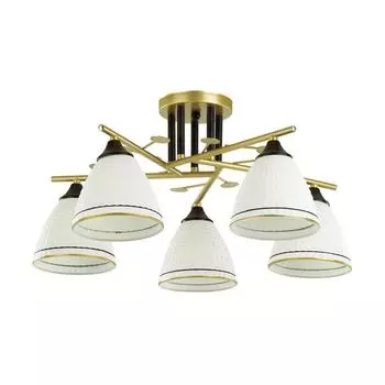 Люстра BECKY, 5x60Вт E27, цвет золото,