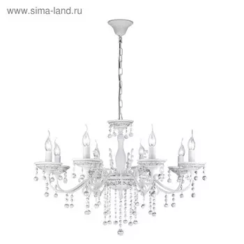 Люстра Bellona 8x60Вт E14 белый 82x82x56см