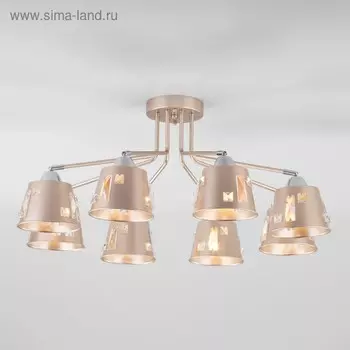 Люстра Benna, 8x60Вт E27, цвет шампань