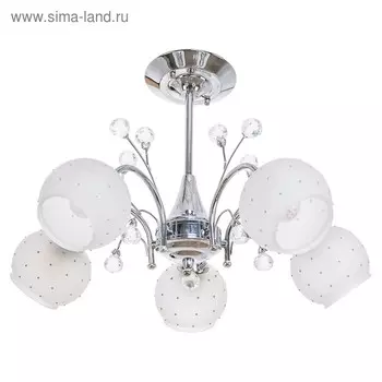 Люстра Берта 5х40Вт E27 хром 62х62х36 см.