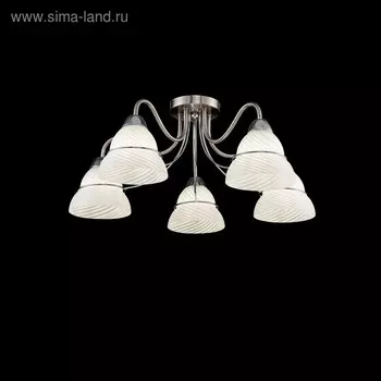 Люстра Berta, 5x60Вт E27, цвет никель