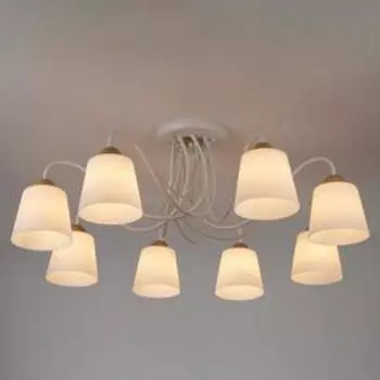 Люстра Betty, 8x40Вт E27, цвет белый