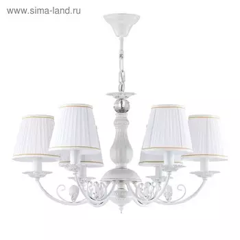 Люстра Bianchi 6x40Вт E14 белое золото