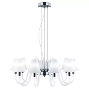 Люстра BIANCO 10х40Вт G9 хром 60x130см