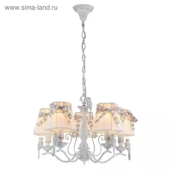 Люстра Maytoni ARM013-05-W, 5хE14, 40Вт, 55х55х87 см, цвет белый антик